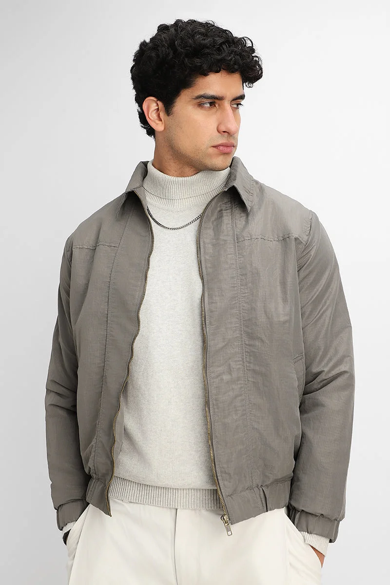 SNITCH Textured Bomber Jacket